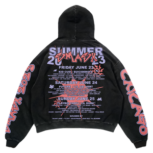 Live in Chicago Line-Up Hoodie (Black)