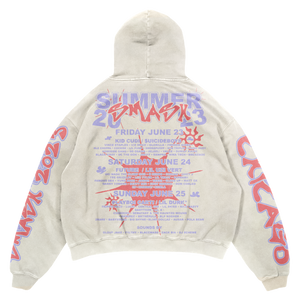 Live in Chicago Line-Up Hoodie (White)