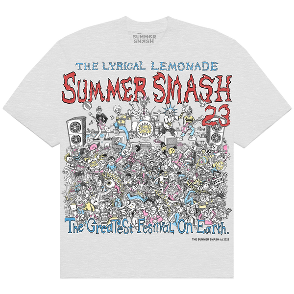 SUMMER SMASH 2023 LINE UP SHIRT (Grey)