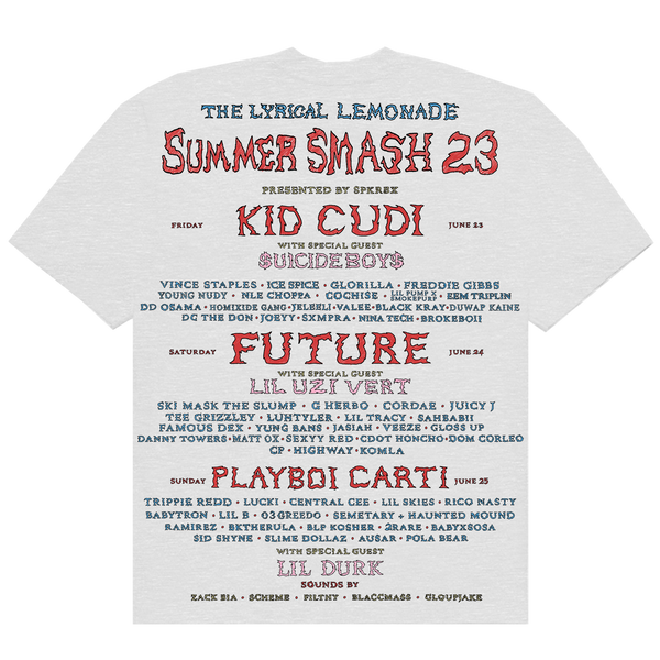 SUMMER SMASH 2023 LINE UP SHIRT (Grey)