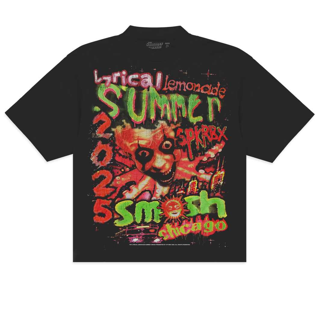 NEON LINE UP T-SHIRT (BLACK)