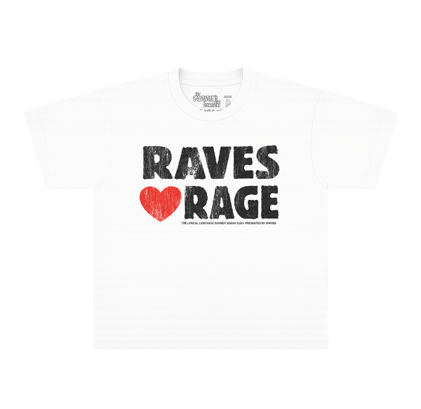 RAVES LOVE RAGE Shirt (White)