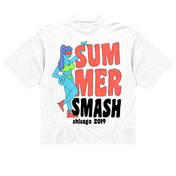 SUMMER SMASH 2019 LINE UP SHIRT (White)