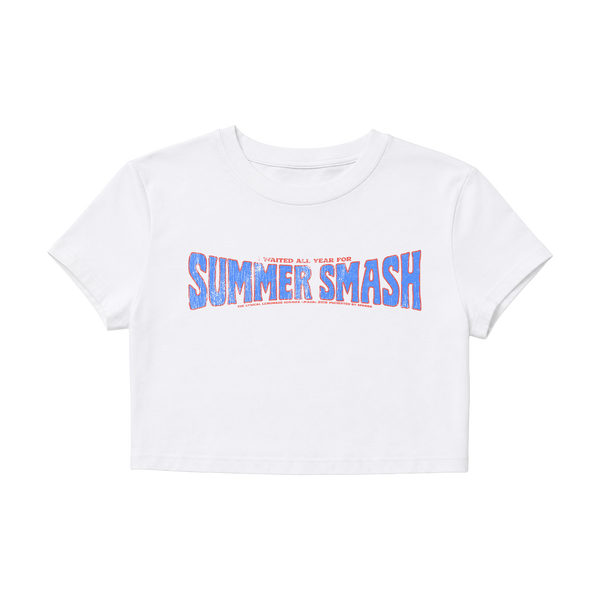 SUMMER SMASH Baby Tee (White)