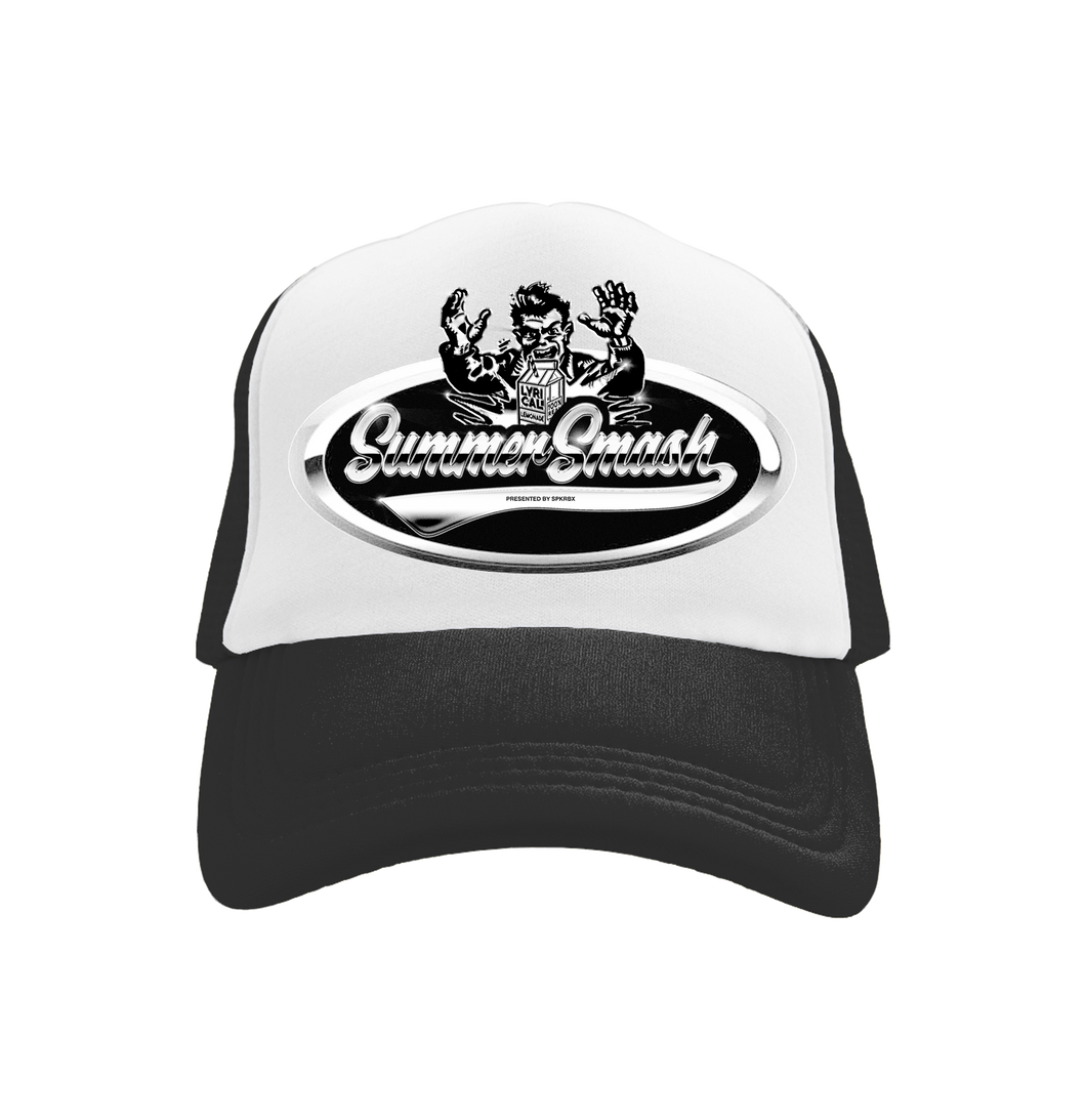 Chrome Trucker Cap Black