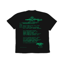 Load image into Gallery viewer, The 2021 Summer Smash Line-up Shirt (Black) (GLOW IN THE DARK)